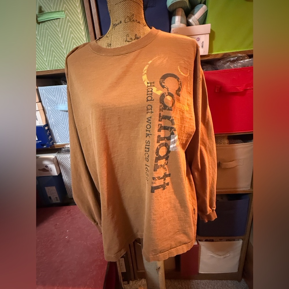 Carhartt Brown and Tan Long-Sleeve Top - Picture 2 of 15